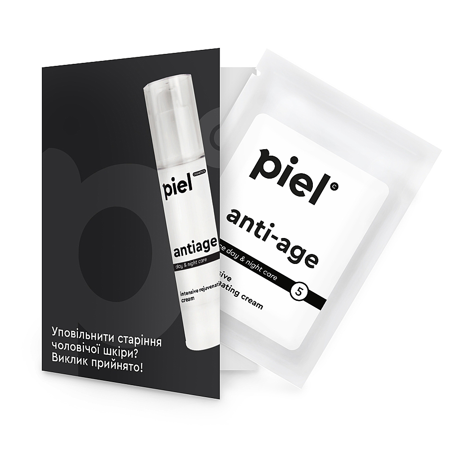 Чоловічий антивіковий крем для обличчя Piel Cosmetics Men Anti-Age Face Cream, 3 мл (саше)